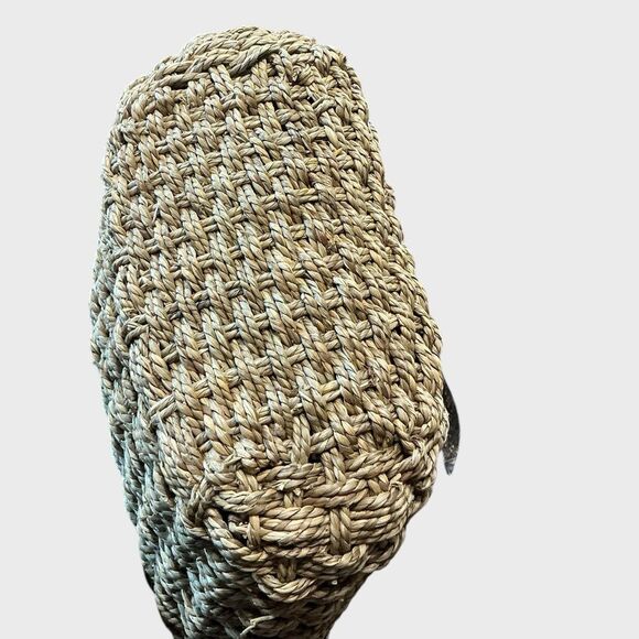 Wicker Tote Mesh Bag Purse Summer Beach Vacation Cruise - Picture 6 of 9